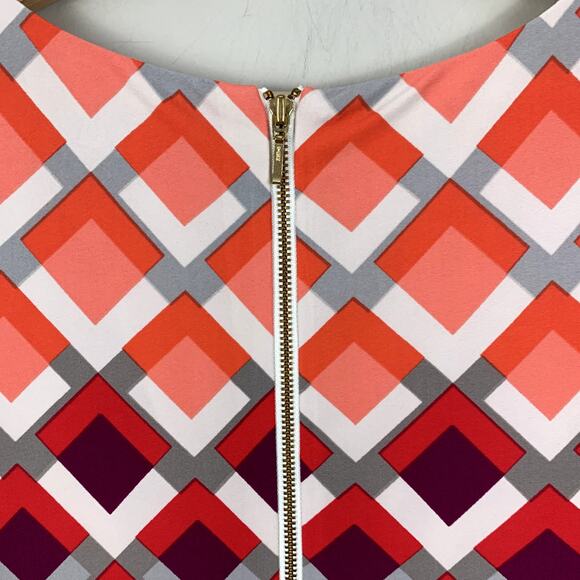 Eliza J Pink Ombre Diamond Shift Stretch Dress 4 S Small Short Cap Sleeve - Picture 6 of 10